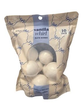 SpaLife White Vanilla Bath Bombs - 10 Pack
